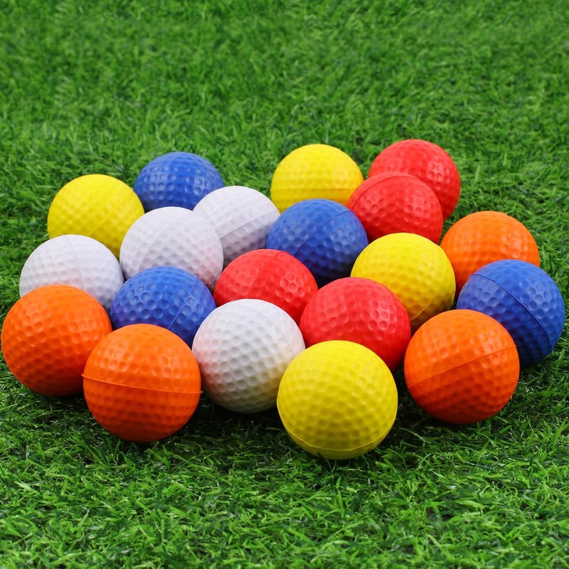 Guirnd 20 Pack Foam Golf Balls, 41mm Practice Golf Balls, Realistic Feel and Long Lasting Limited Fligh Practice Golf Balls for Backyard, Soft Golf Balls for Indoor or Outdoor - Image 1